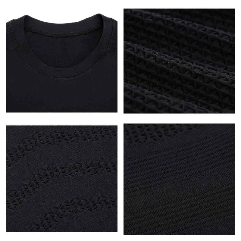 Miniatura: Camiseta de compressão masculina para academia e corrida, respirável