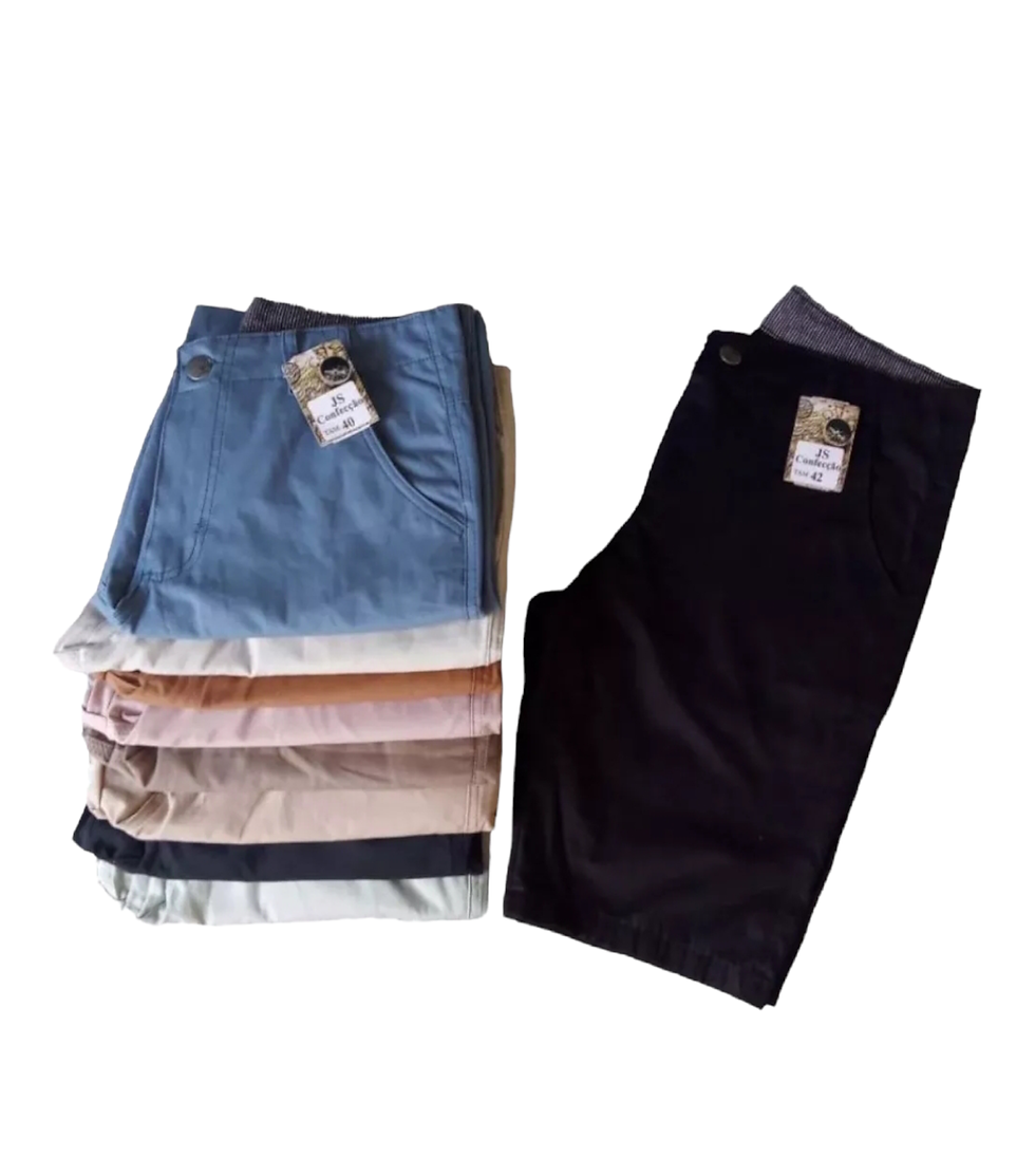 Miniatura: Kit 5 Bermudas Masculinas de Sarja
