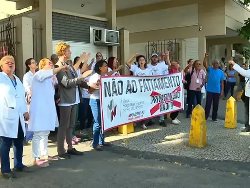 Manifestação impede entrada de nova gestão no Hospital de Bonsucesso