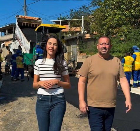 Belford Roxo: Prefeita acompanha obras no bairro Vila Cláudia