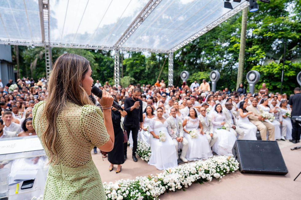 Prefeitura de Duque Caxias realiza sonho de casamento coletivo para 60 casais