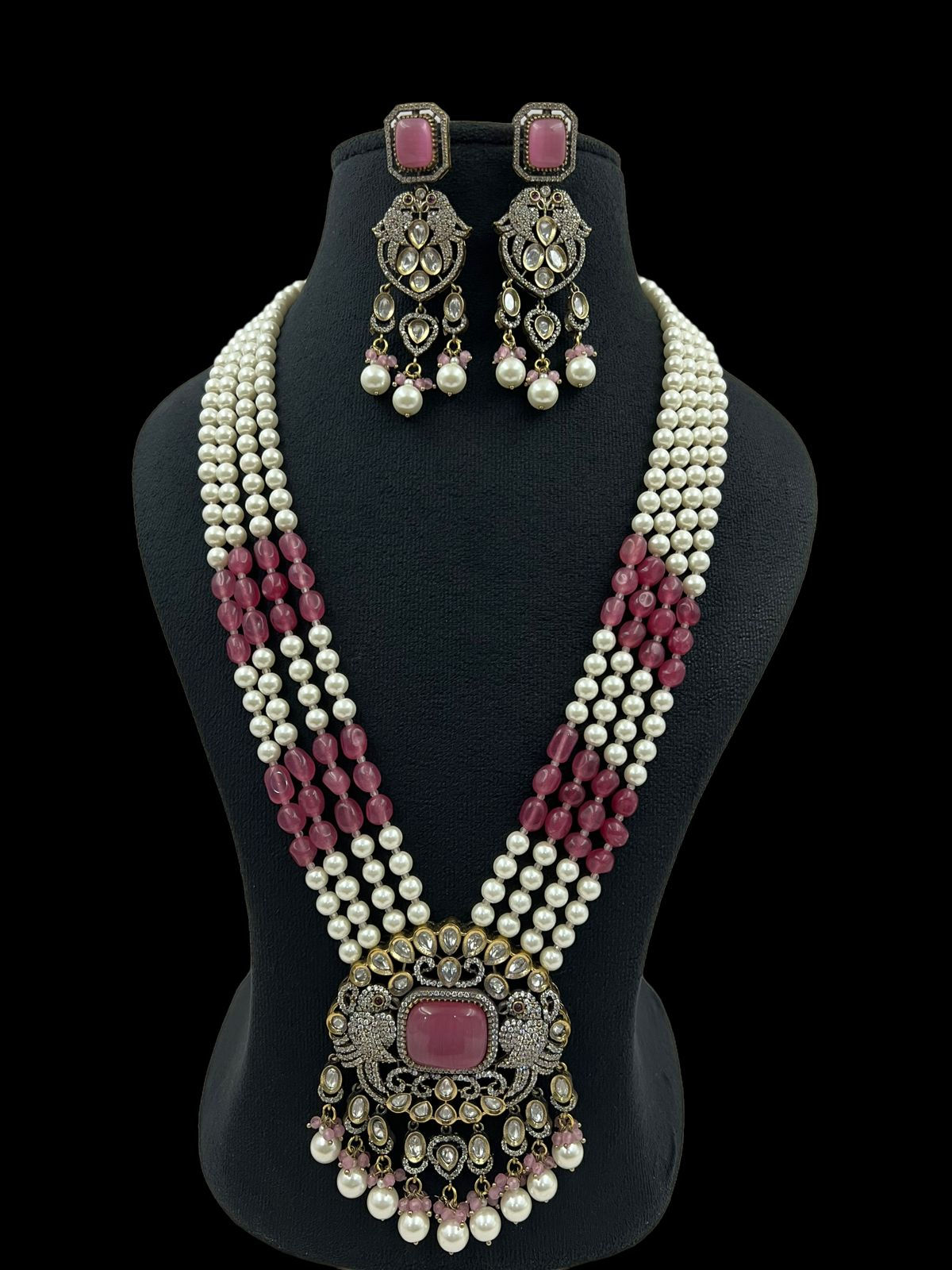 Celestial victorian long necklace set