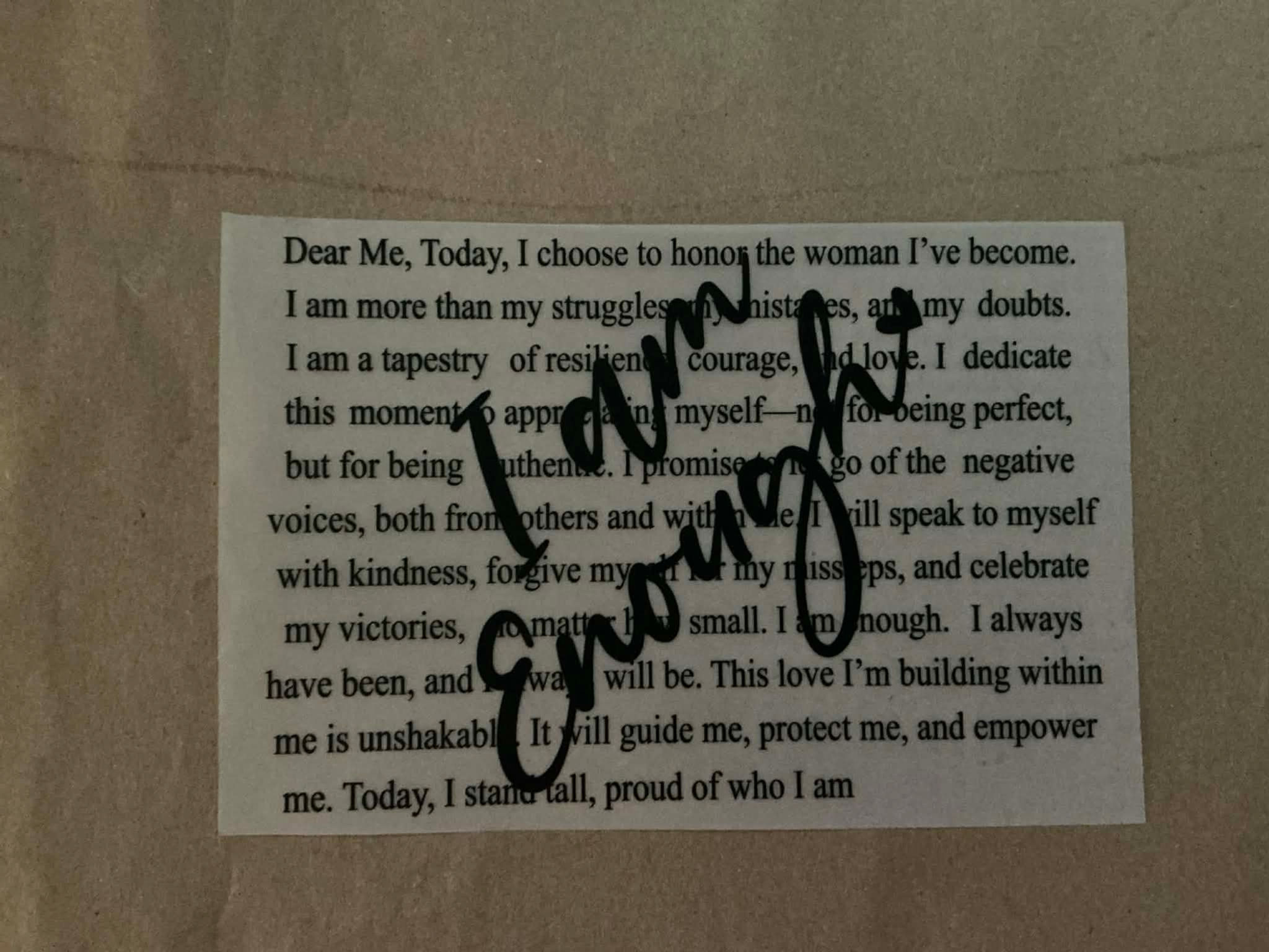 i am enough decal