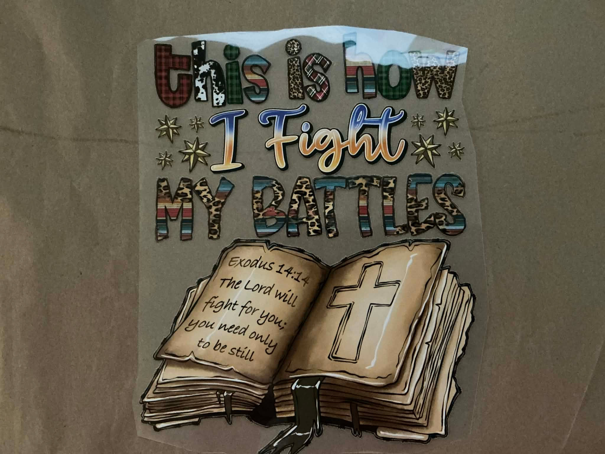 open bible decal