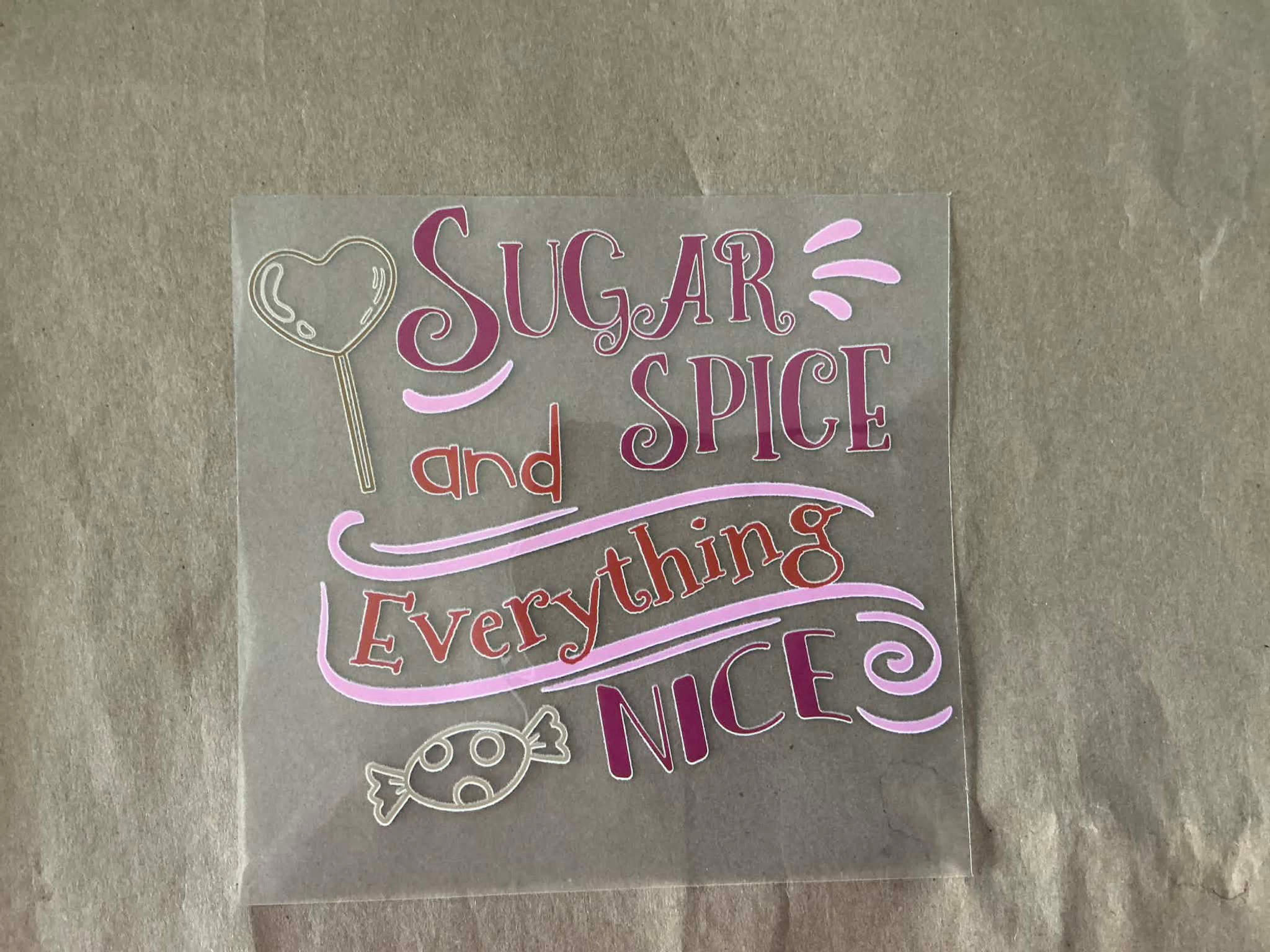 Sugar and Spice Decal