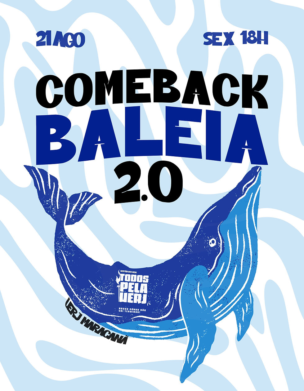 Post de anúncio do retorno da Baleia