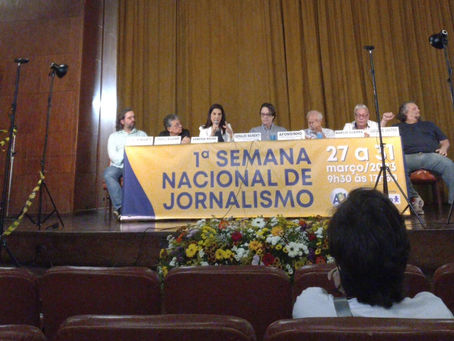 Grandes personalidades do jornalismo esportivo participam de palestra na ABI
