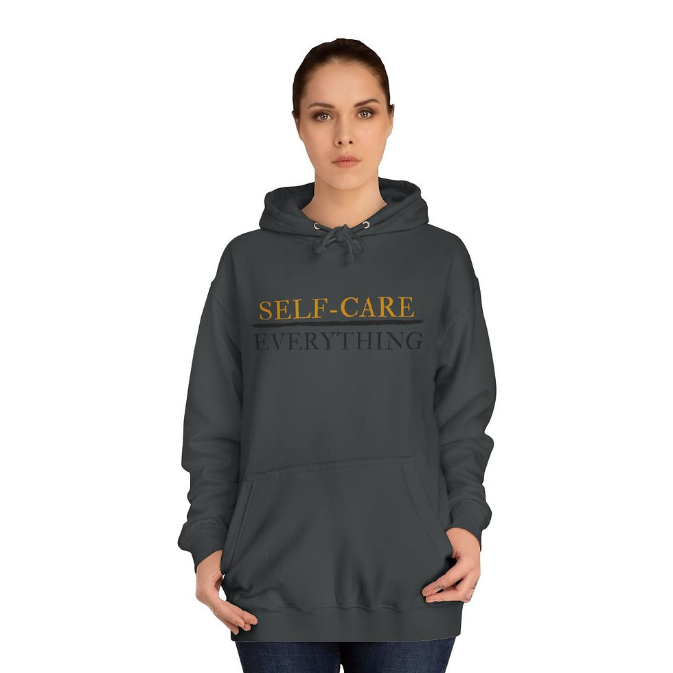 Thumbnail: Self-Care Over Everything Hoodie - Black Font