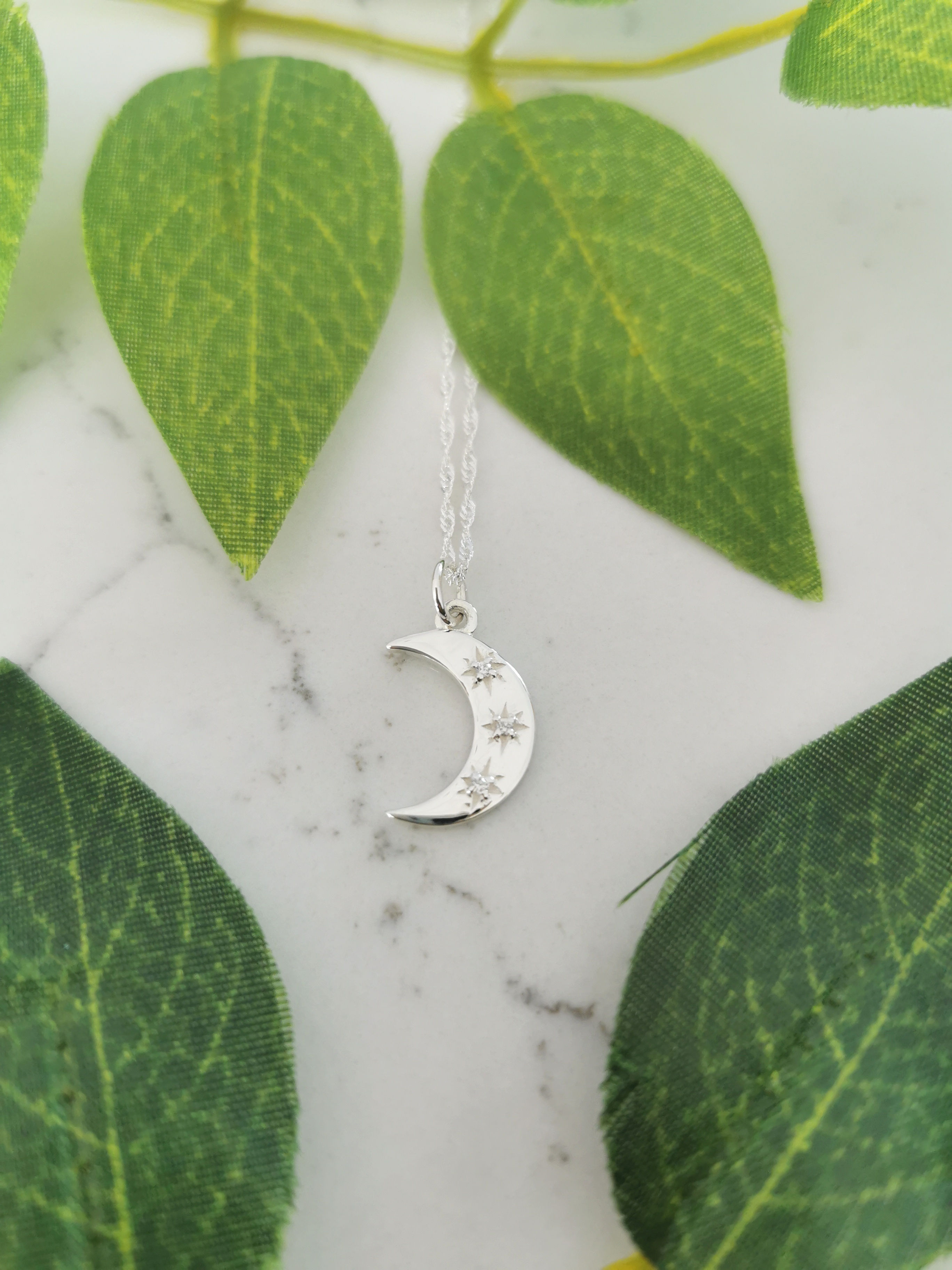 Crystal Moon Necklace