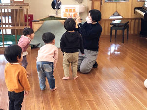 保育園でのリトミック。１日目が終わりました♩