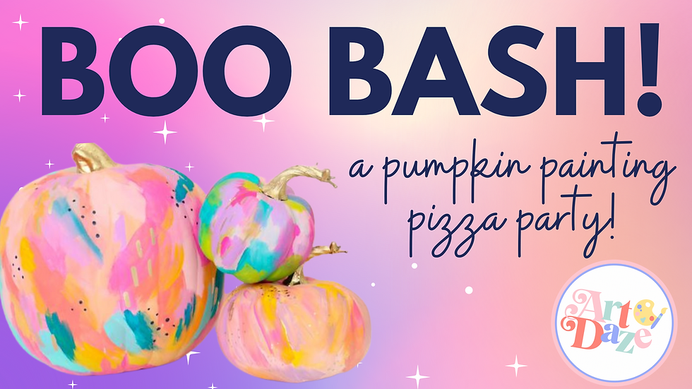Boo Bash: Pumpkin Painting Pizza Party