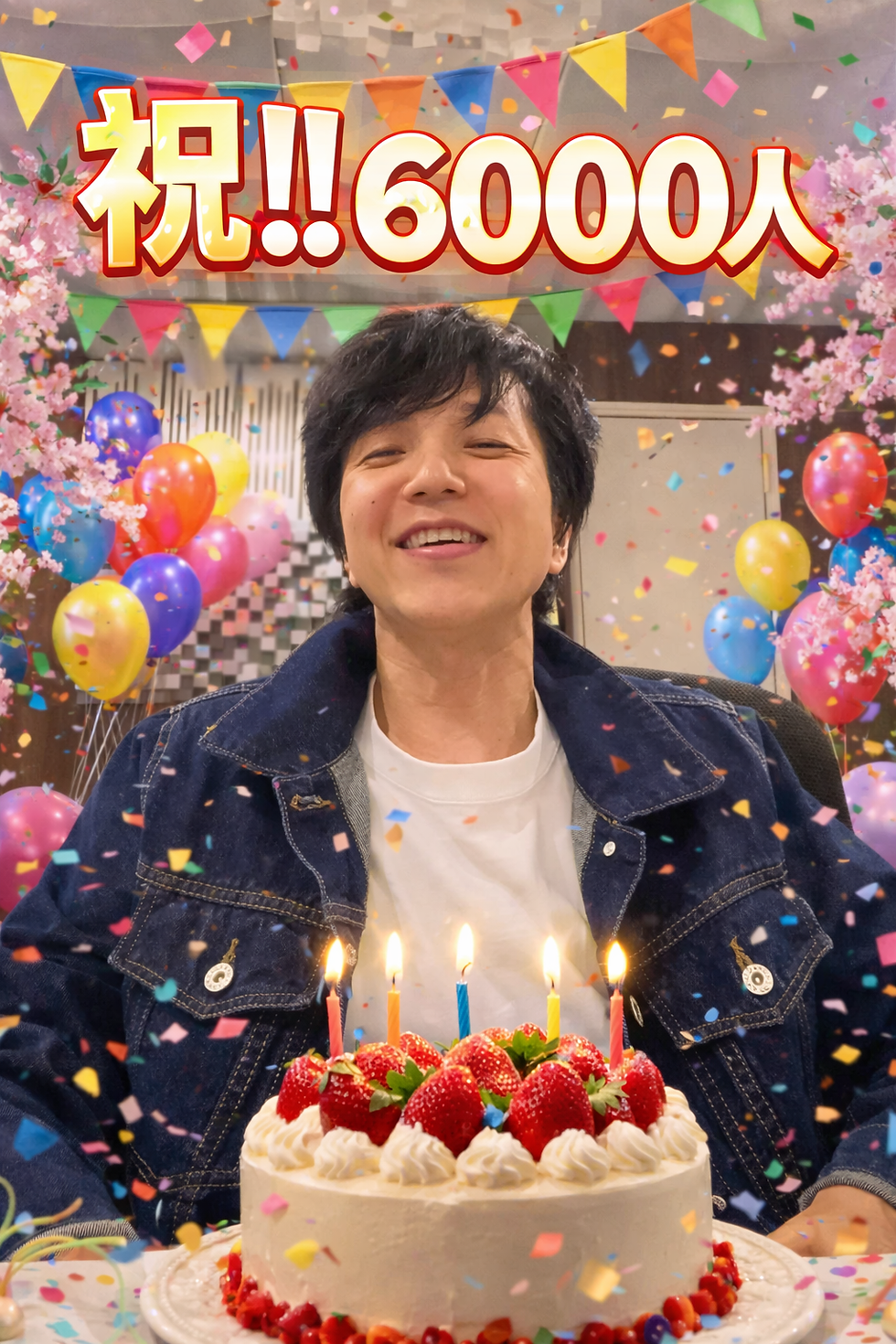 祝！6000人到達！まだまだ旅の途中だべ〜