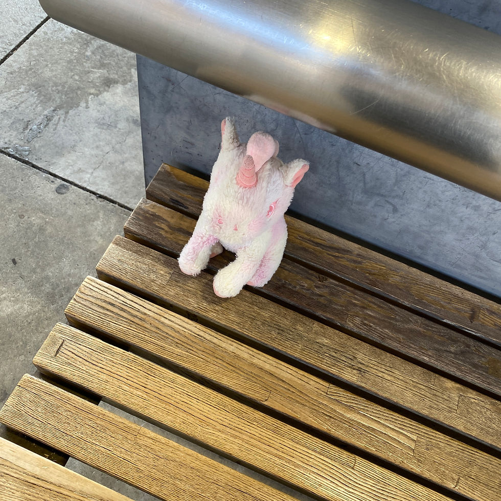 ベンチにいたユニコーンの正体