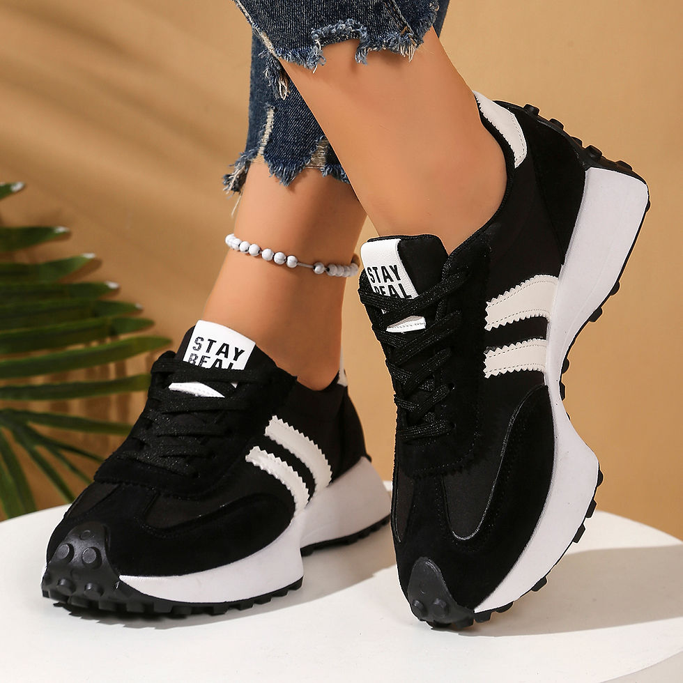 Thumbnail: Fashionable New Style Elegant Lace Up Casual Shoes Women Spring/Autumn Round Toe
