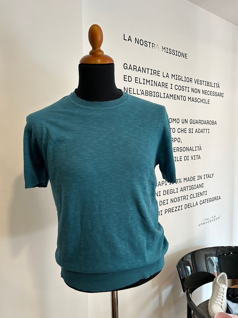 Miniatura: T-shirt in maglia di cotone