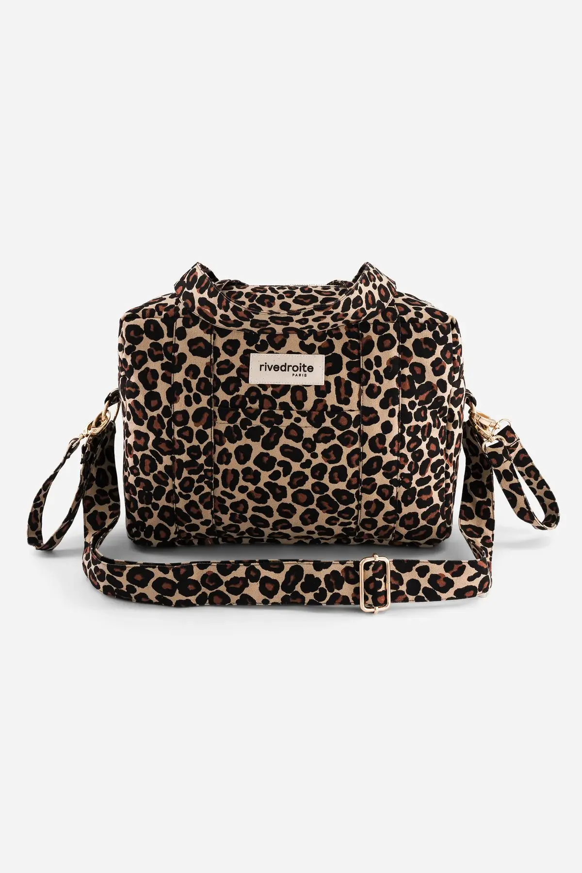 Sac à langer Mini Darcy Léopard beige , Rive Droite