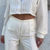 Miniaturbild: Reworked vintage silky cropped blouse 