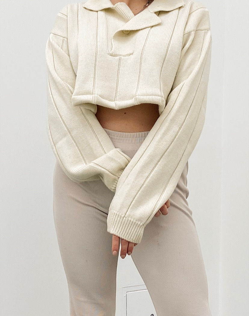 Miniaturbild: Reworked vintage cropped knit