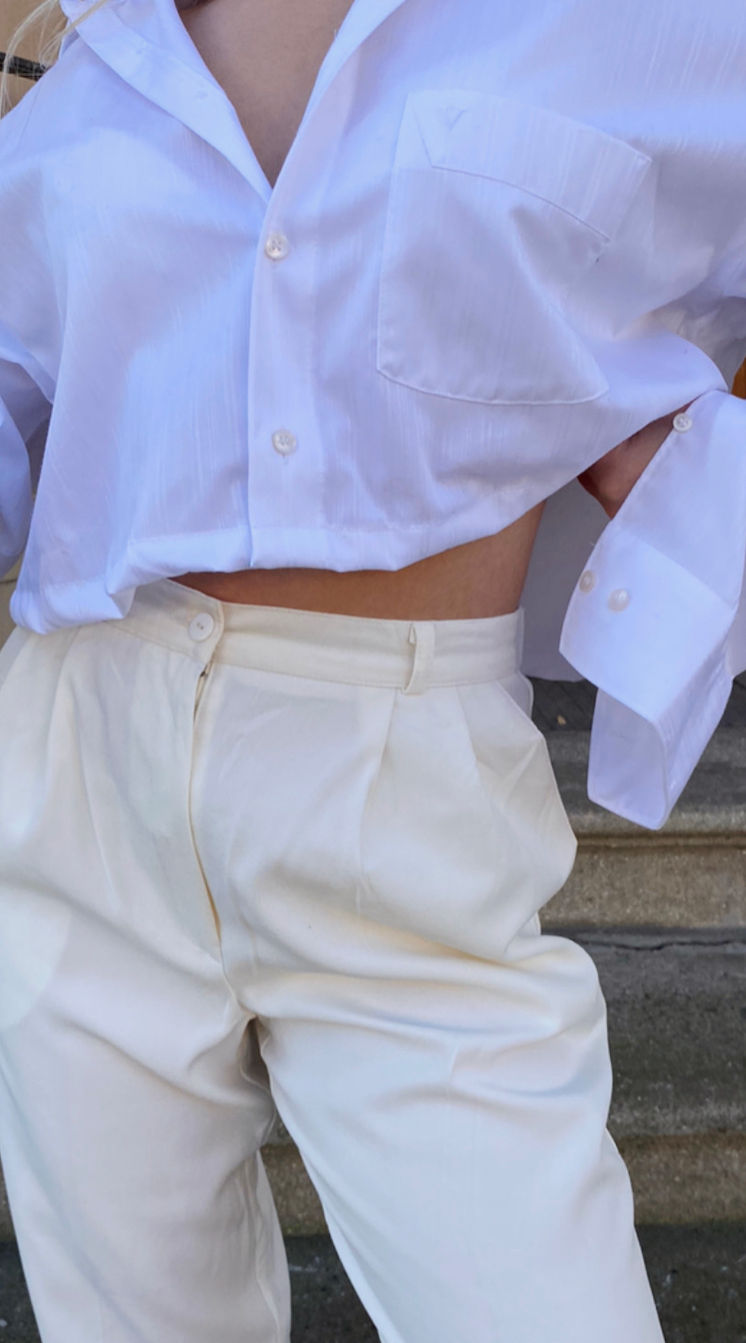Miniaturbild: Reworked vintage cropped blouse