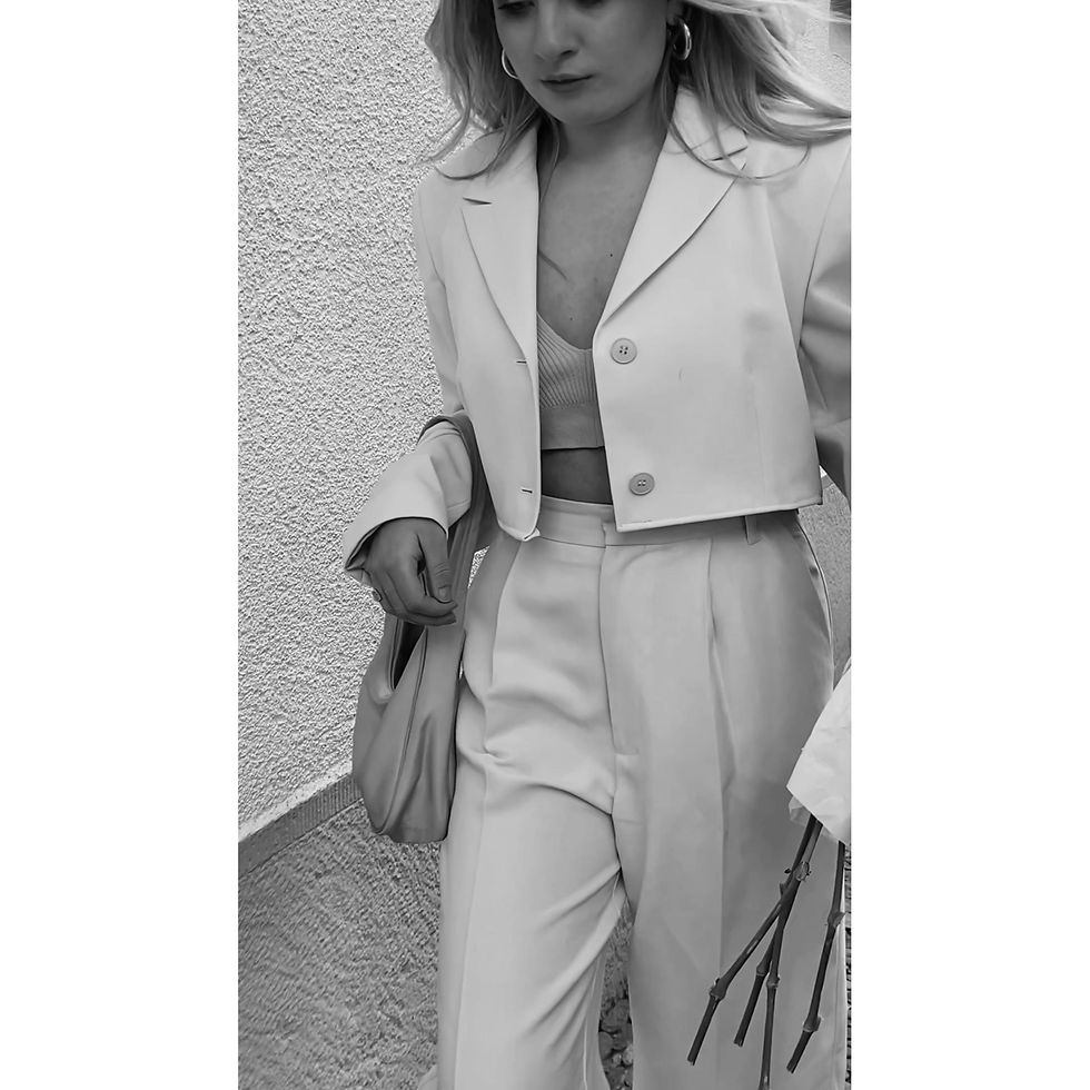 Miniaturbild: Reworked vintage cropped Blazer