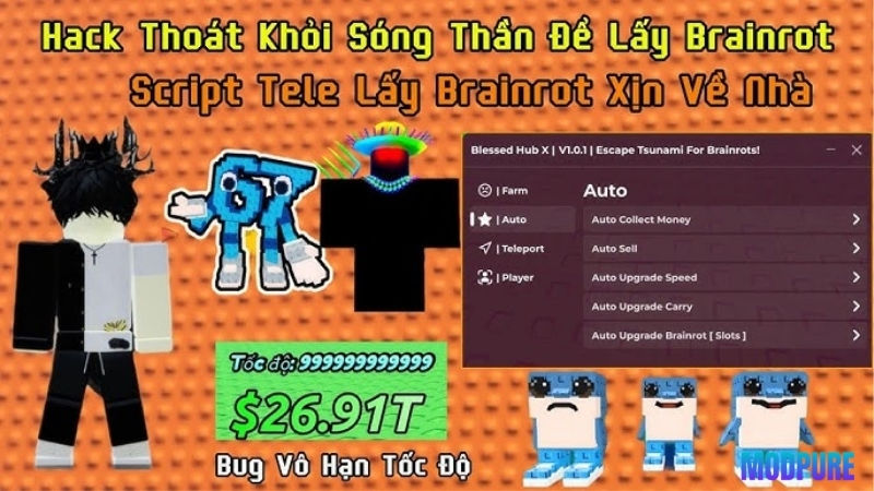 Hack Thoát Khỏi Sóng Thần Brainrot