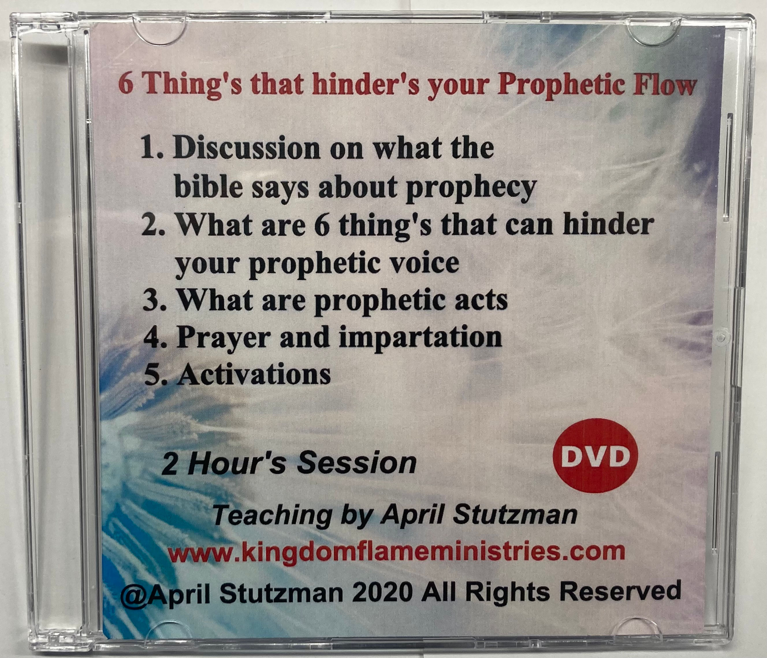 6 things that Hinder's your prophetic DVD by April Stutzman
