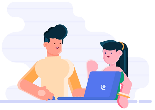 woman, man, person, computer, laptop, co