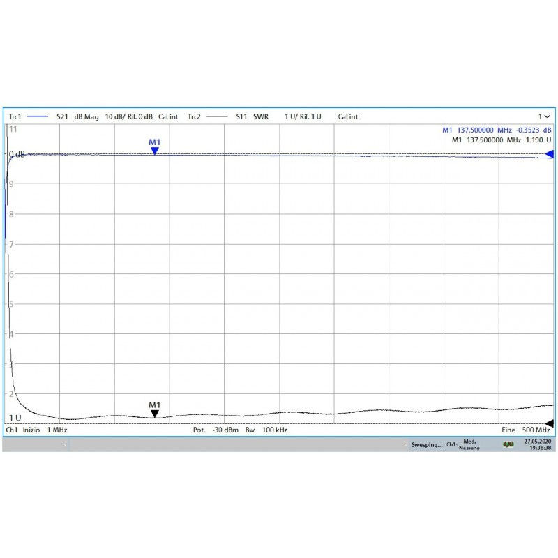 Miniatura: Preamplificatore da palo NOAA METEOR 137MHz