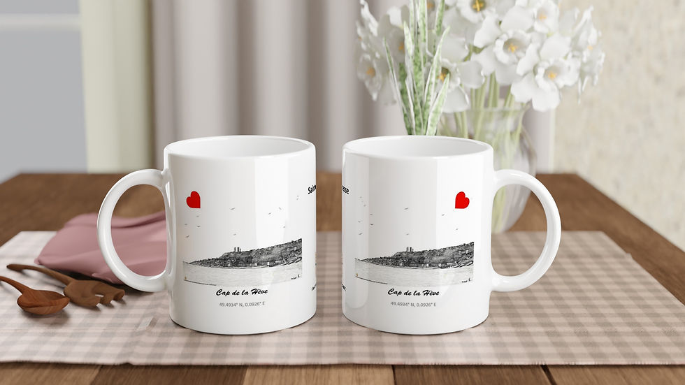 Miniature : Mug 325ml du Cap de la Hève de la ville de Sainte-Adresse