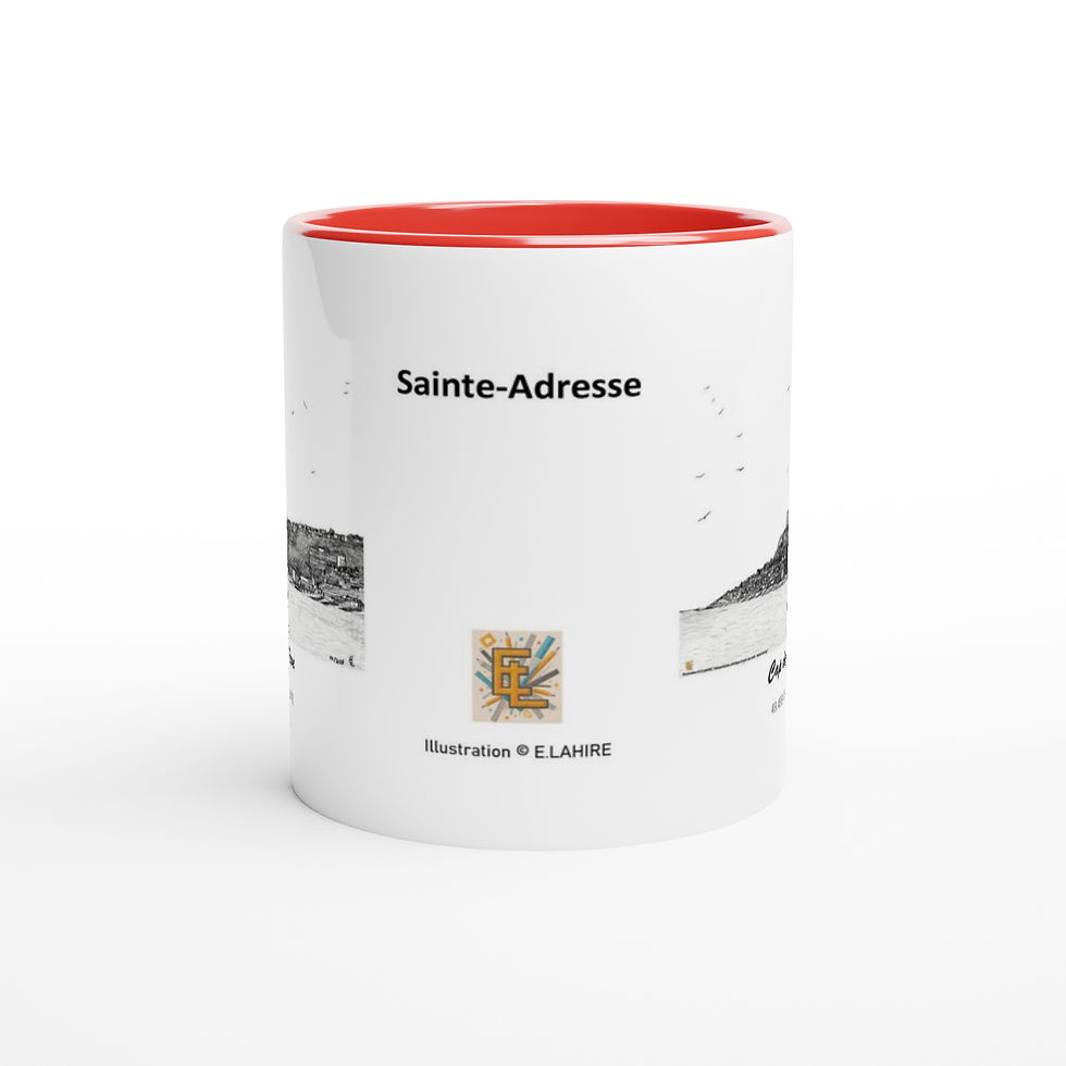 Miniature : Mug 325ml du Cap de la Hève de la ville de Sainte-Adresse