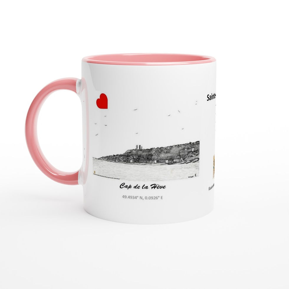 Miniature : Mug 325ml du Cap de la Hève de la ville de Sainte-Adresse
