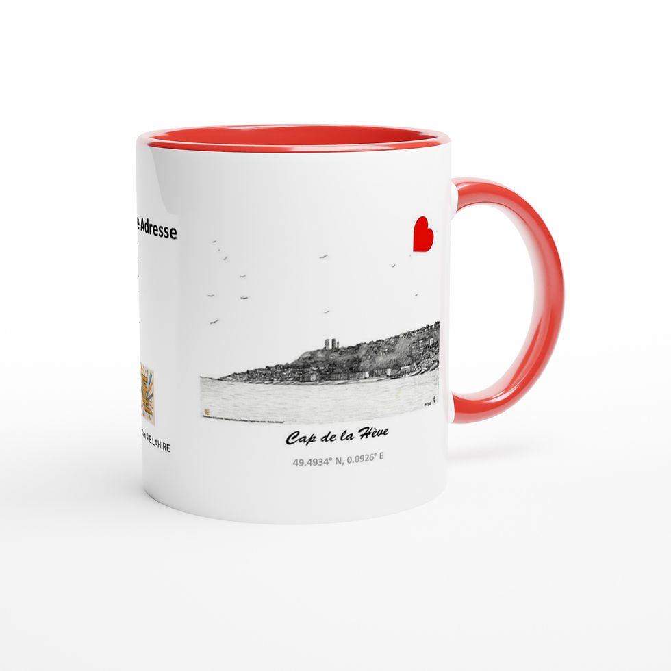 Miniature : Mug 325ml du Cap de la Hève de la ville de Sainte-Adresse