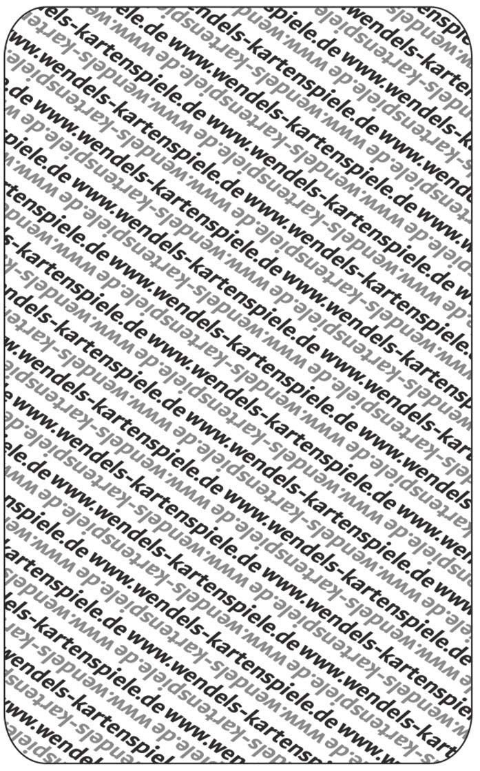 Miniaturbild: Spielkarten Rückseite der Quartette von Wendels Kartenspiele