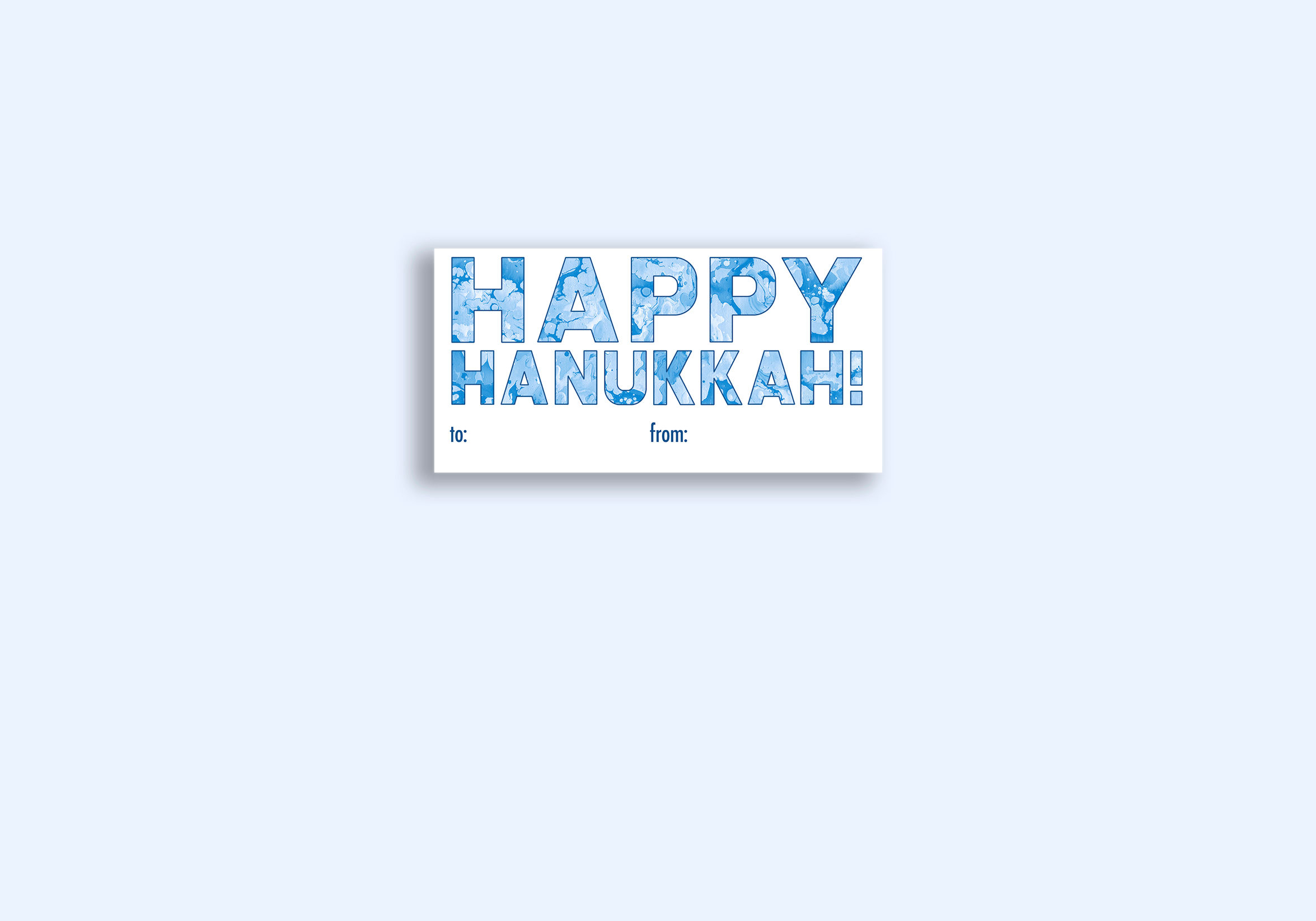 Gift Stickers - Happy Hanukkah Sheet