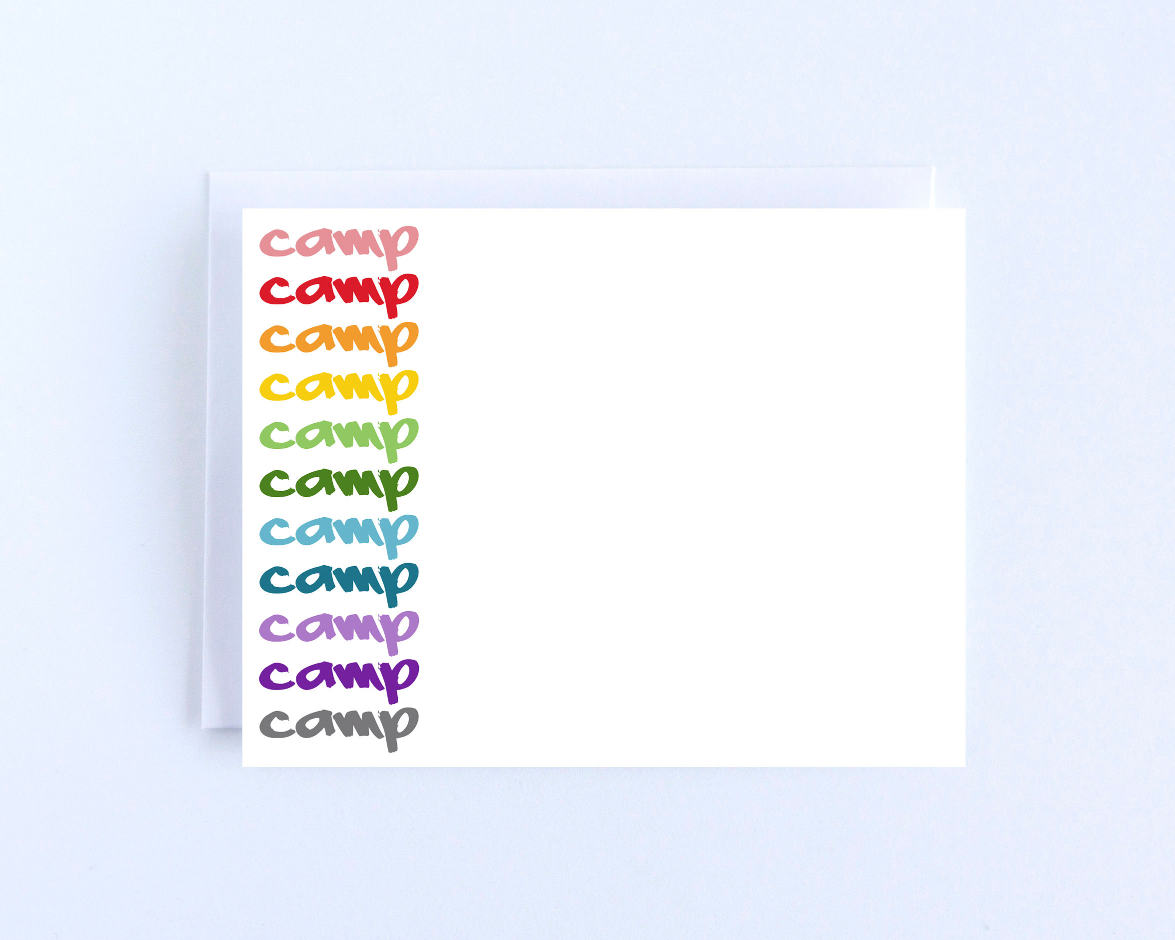 Rainbow Graffiti Camp Letters - Boxed Set of 10