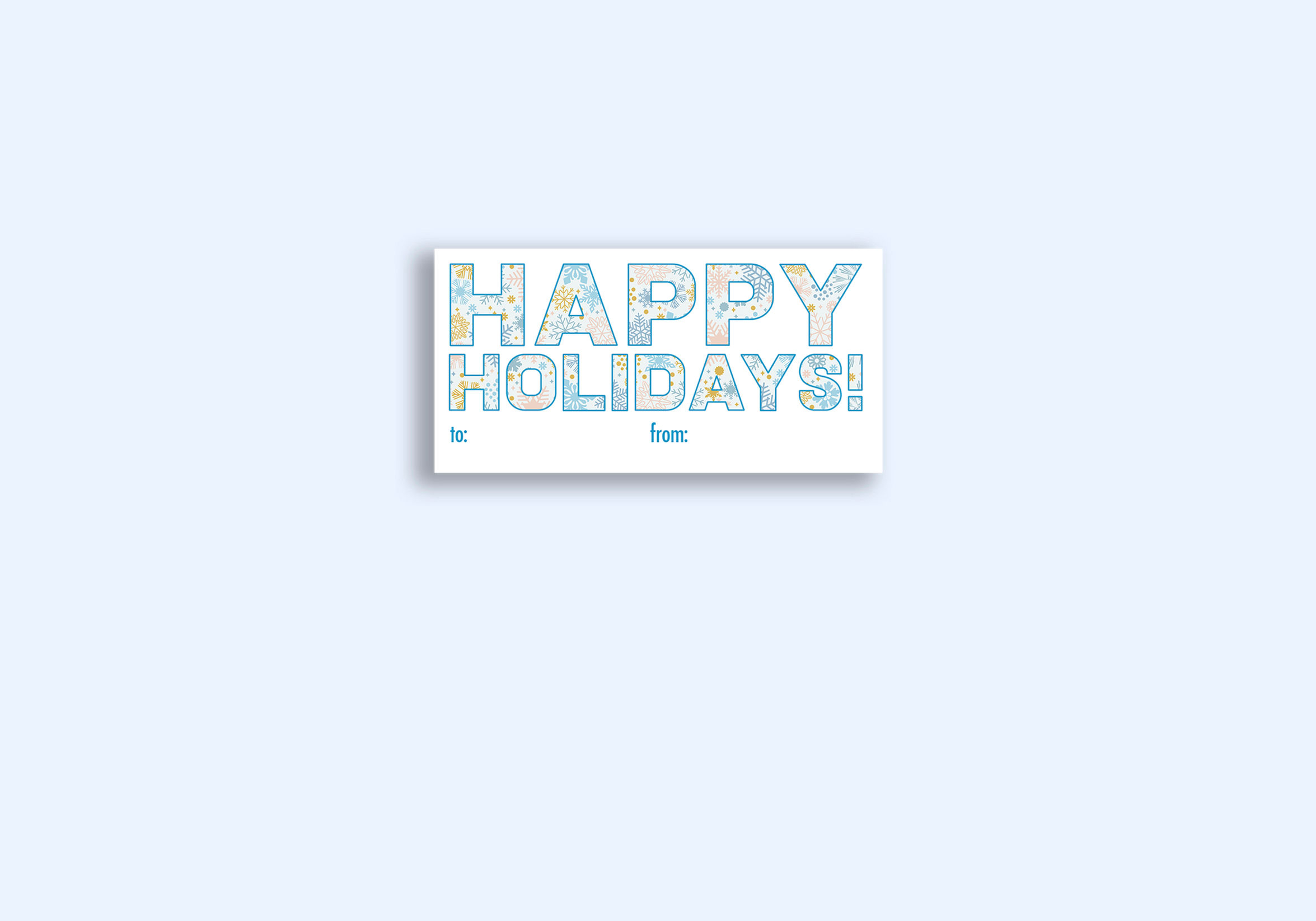 Snowflakes Holiday Sticker Sheet