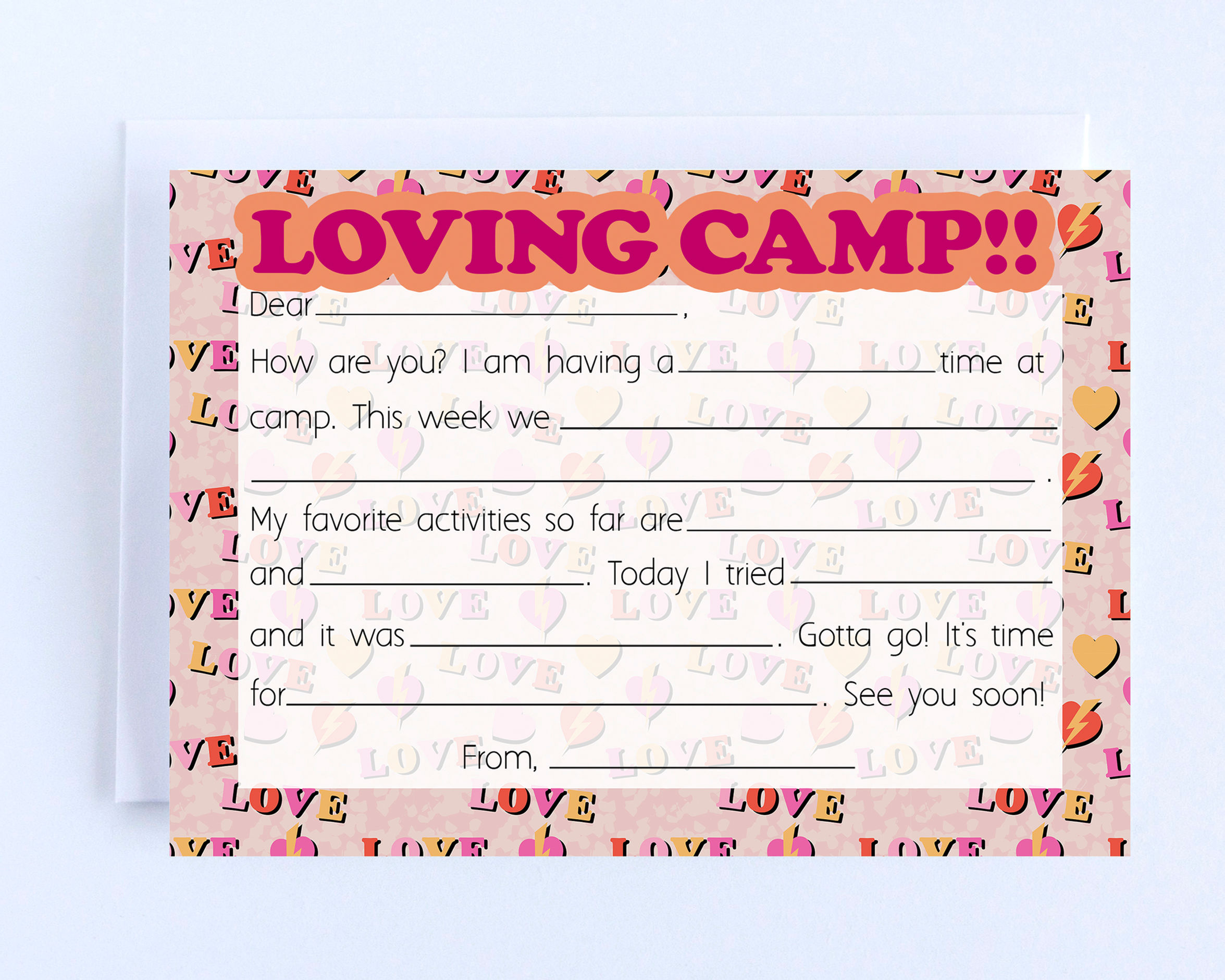 Camp Lightning Love Fill In - Boxed Set of 10