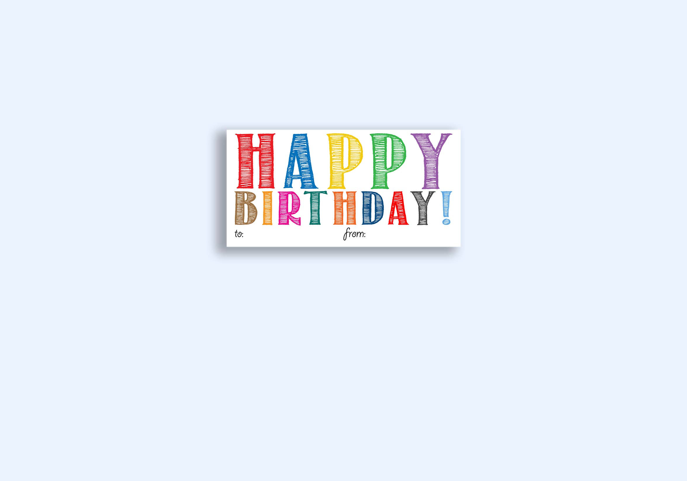 Chalk Lettering Birthday Sticker Sheet