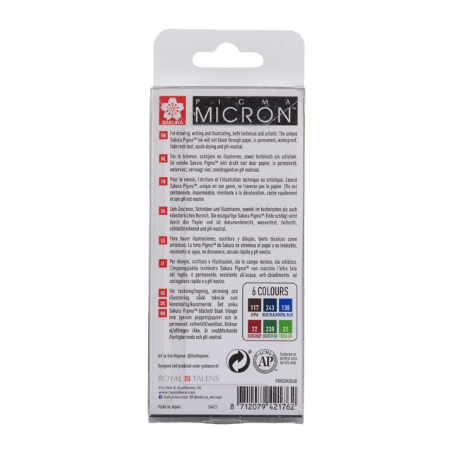 Thumbnail: Pigma Micron 05 Fineliner Set Earth | 6 colours