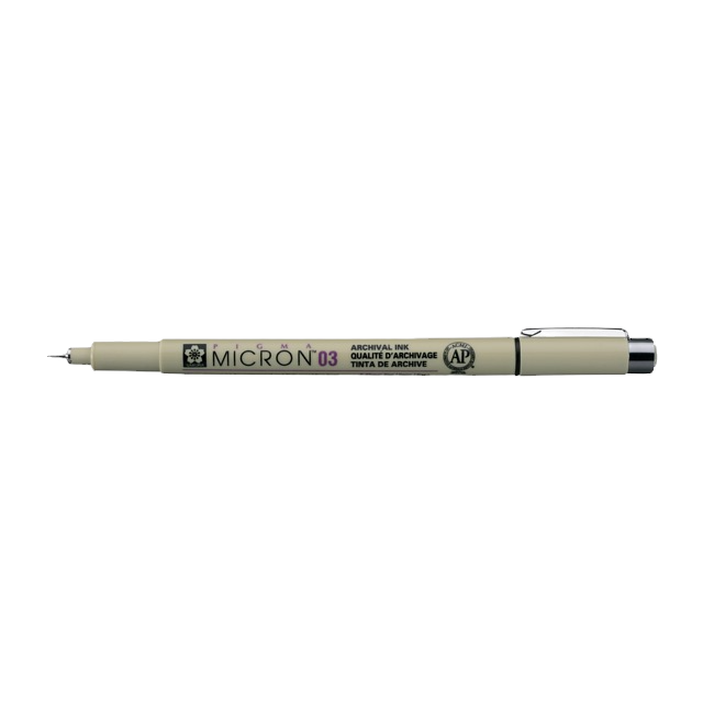Thumbnail: Pigma Micron 03, 0.35 mm - Black