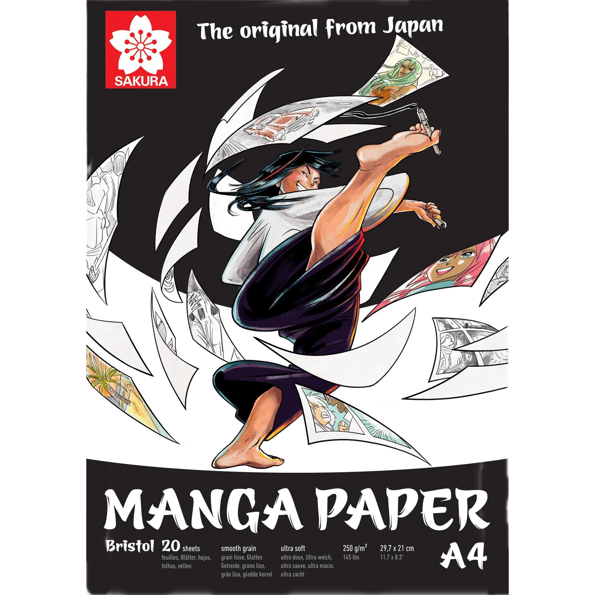 Manga Paper | 29.7 x 21cm (A4), 250g, 20 sheets