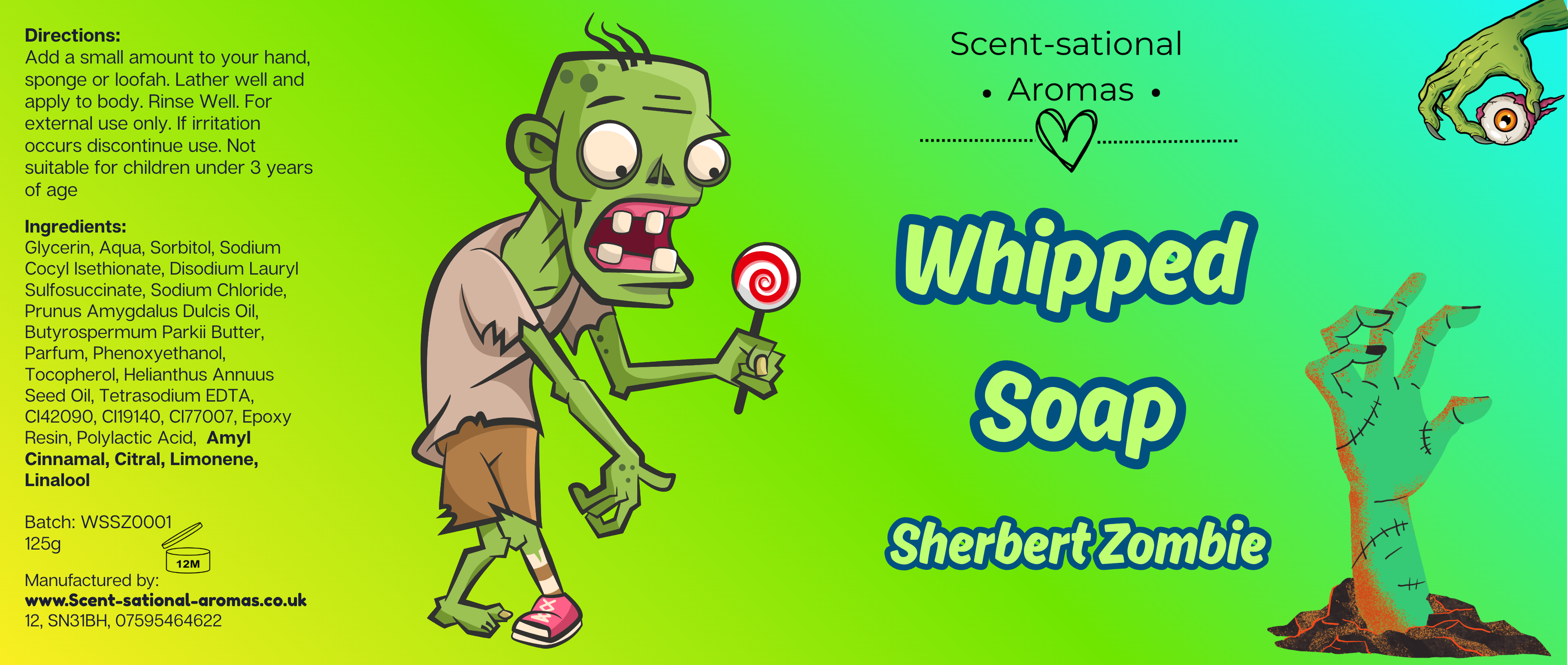 Whipped Soap - Sherbert Zombie