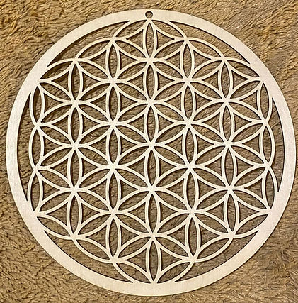 fleur de vie en bois 20 cm