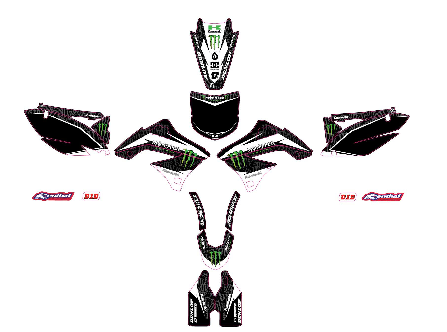 KX450F 2009 2010 2011 %100 scale