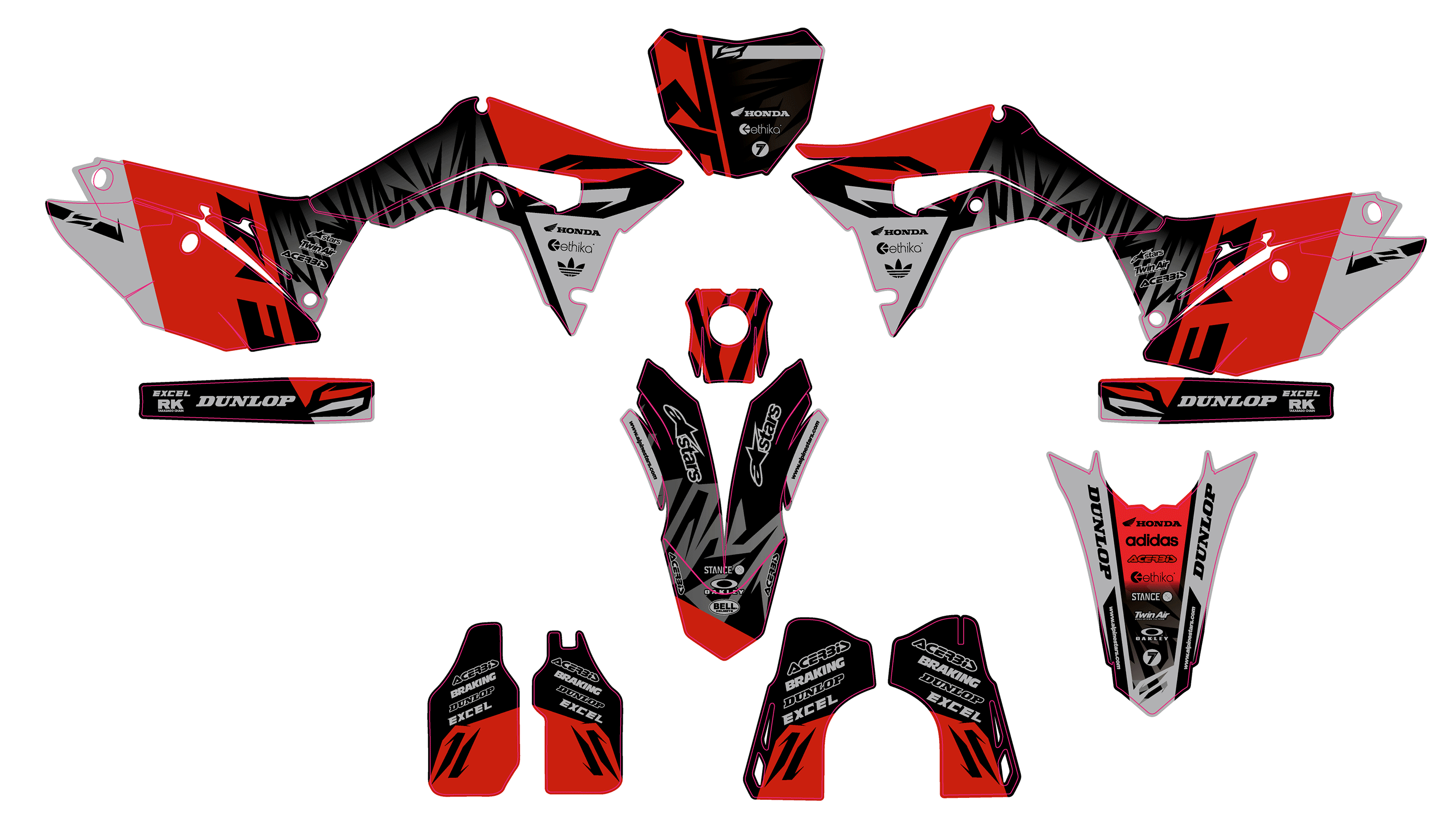 HONDA CRF250R (2018 to 2021) CRF450R (2017 to 2020)