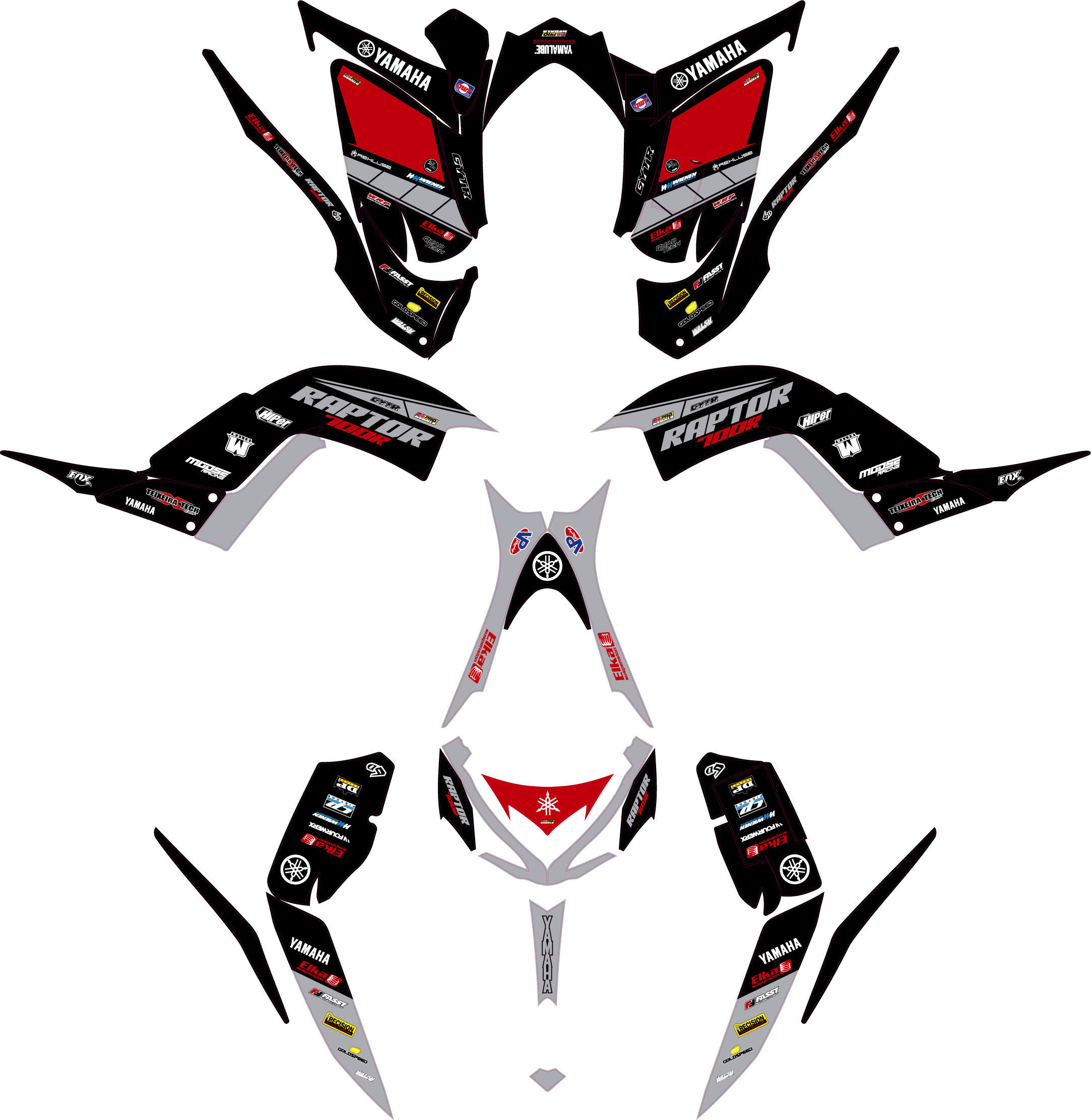 Yamaha raptor 700 graphic kit