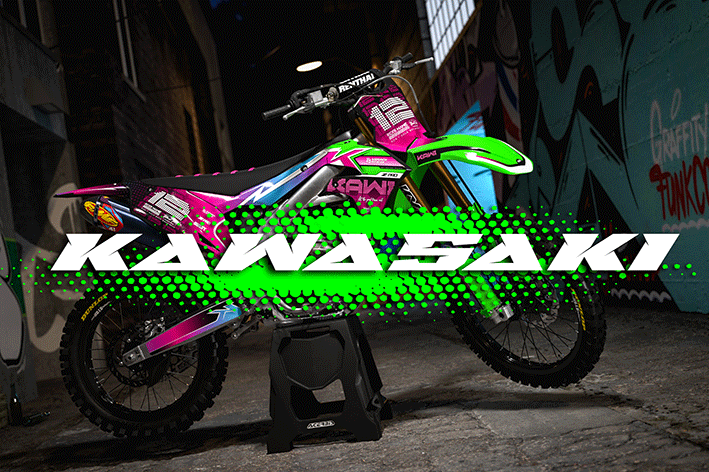 Kawasaki Dirt Bike Graphic Kits - Dirt Bike Graphics - MxProDecals