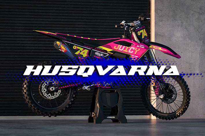 HUSQVARNA Dirt Bike Graphic Kits - Dirt Bike Graphics - MxProDecals