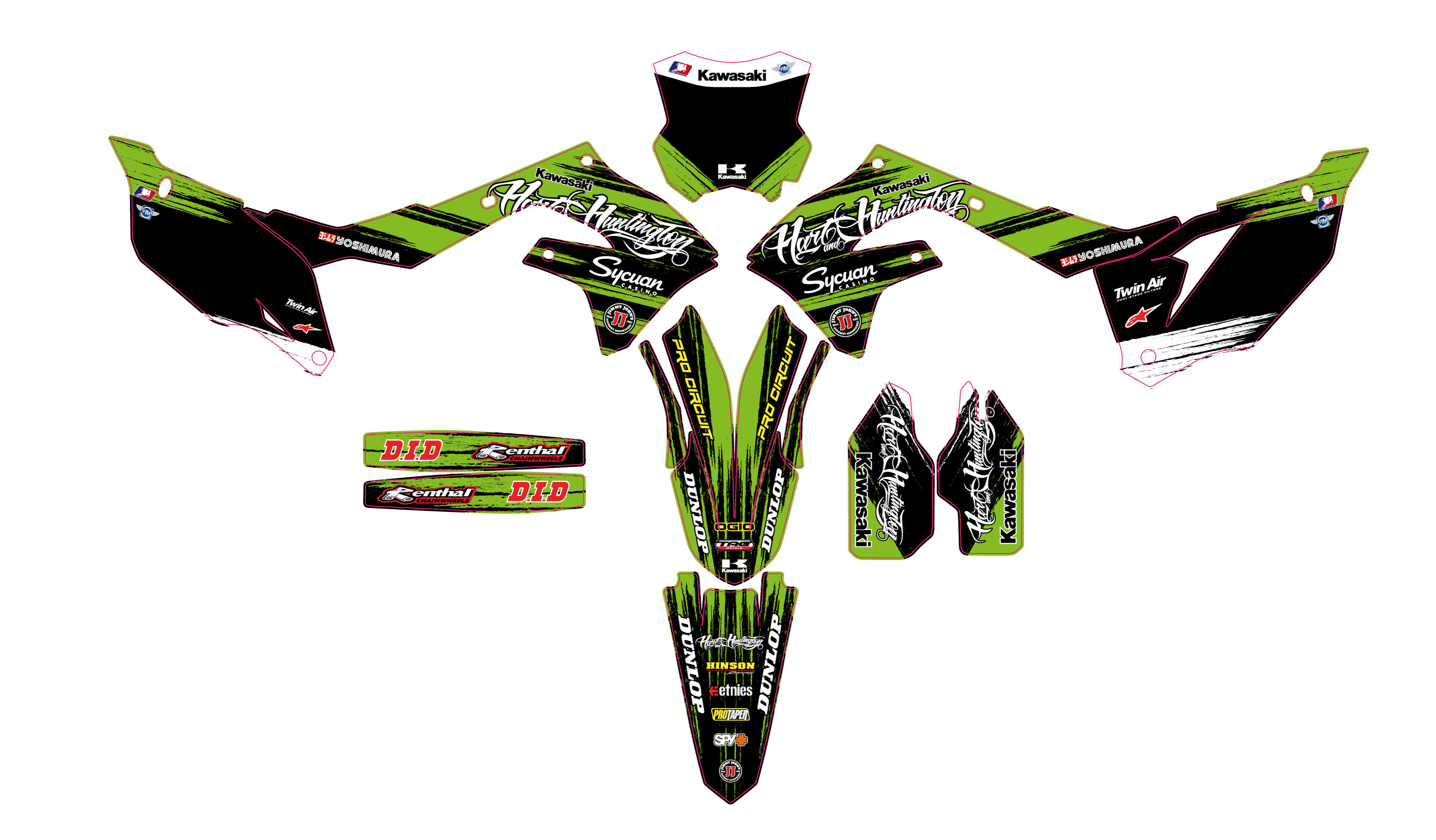 KX450F 2019/2020 %100 scale