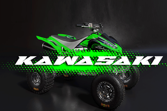 Kawasaki Quads ATV - MXProDecals - ATV Graphics Kit